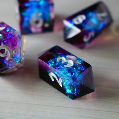 Lightning Handmade Resin Dice Set