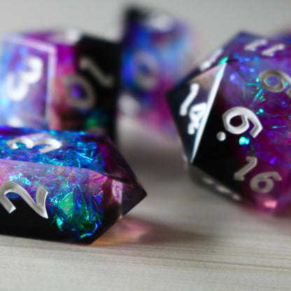 Lightning Handmade Resin Dice Set