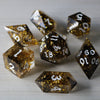 Gold Handmade Resin Dice Set