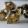 Gold Handmade Resin Dice Set