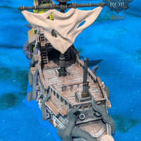 Ghost Pirate Ship Dice Tower (3d Printed)