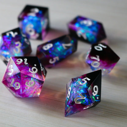 Lightning Handmade Resin Dice Set