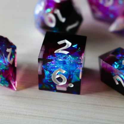 Lightning Handmade Resin Dice Set