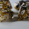 Gold Handmade Resin Dice Set