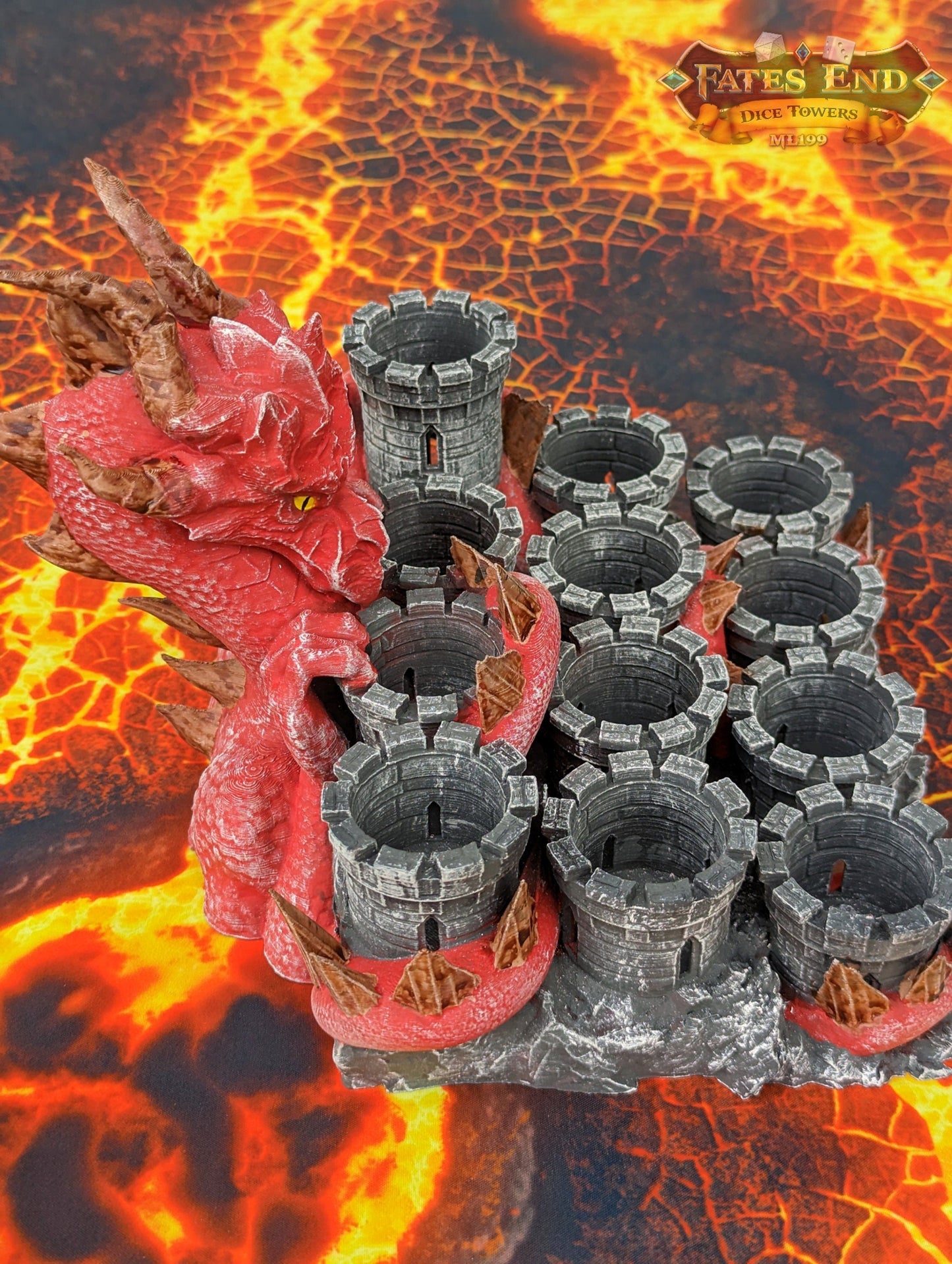 Dragon Paint Brush & Bottle Holder