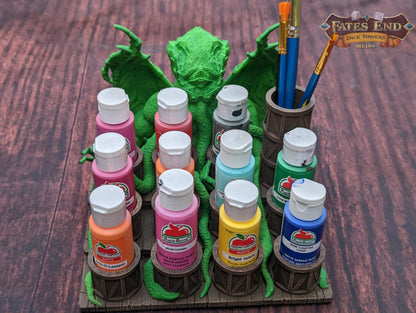 Cthulhu Paint Brush & Bottle Holder