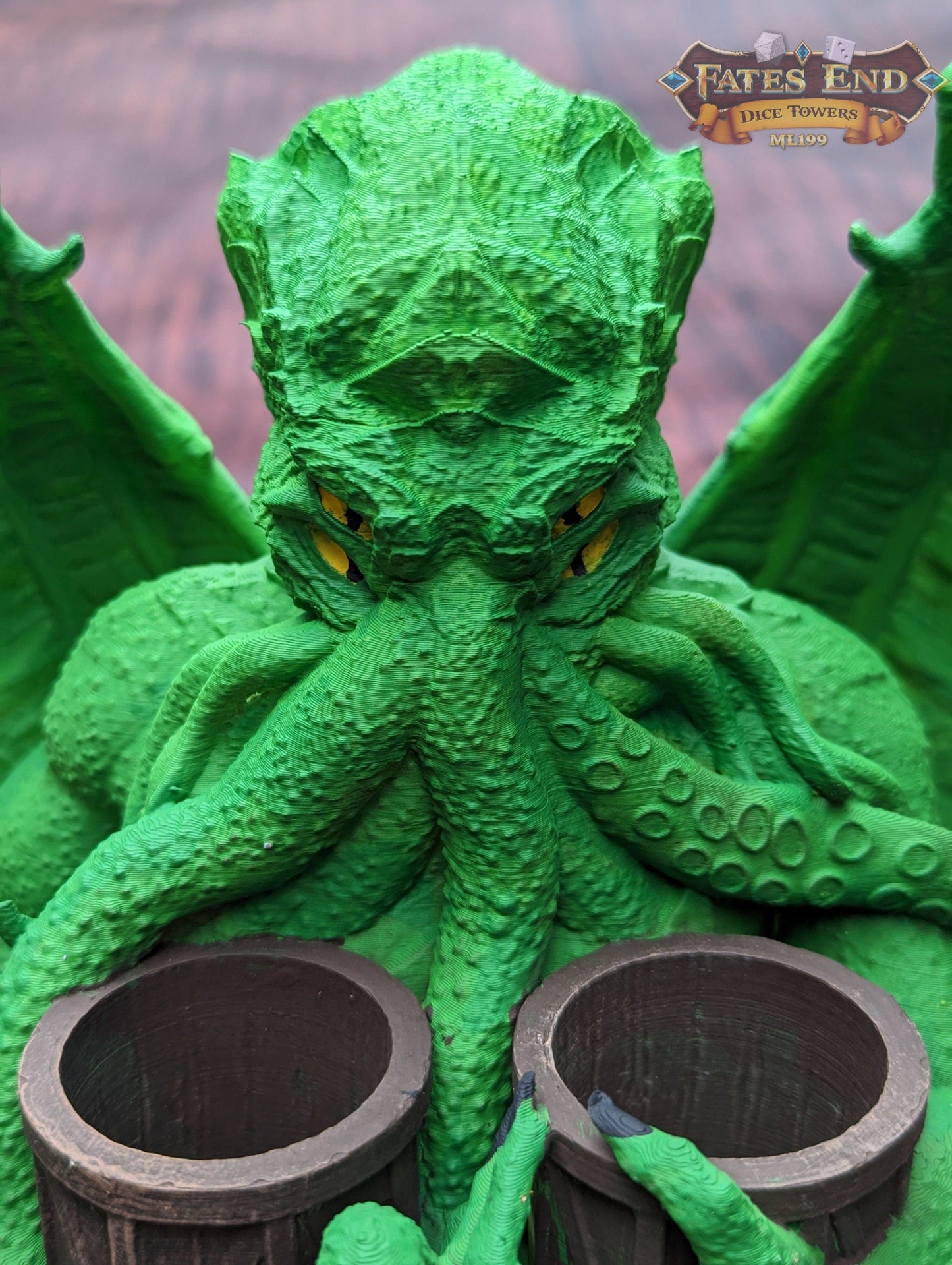 Cthulhu Paint Brush & Bottle Holder