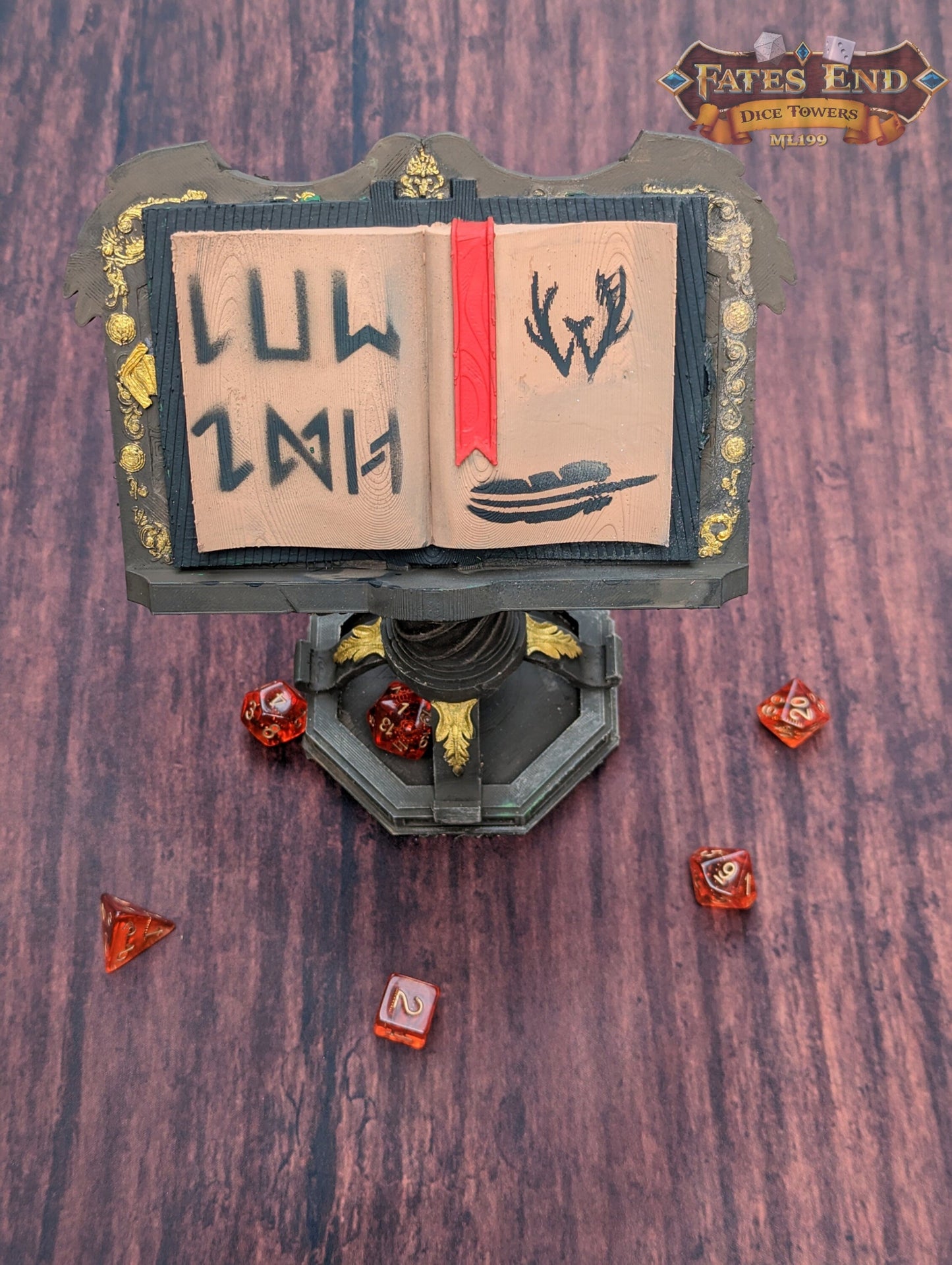 Magic Book Tome Dice Tower