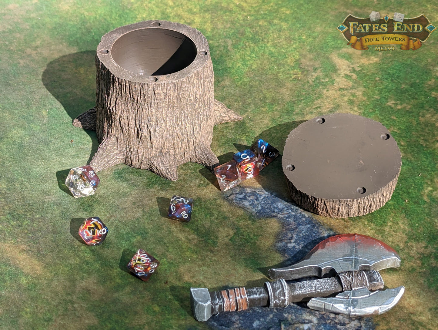 Barbarian Axe 3D Printed RPG Dice Box