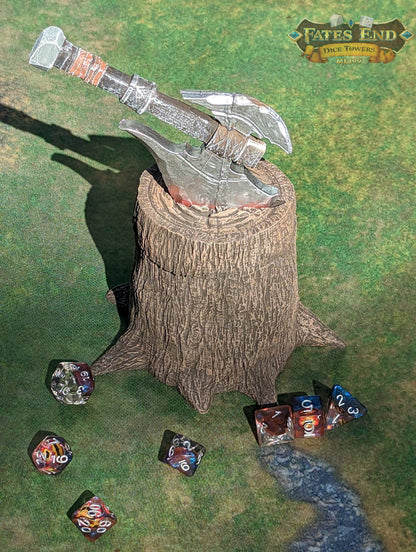 Barbarian Axe 3D Printed RPG Dice Box