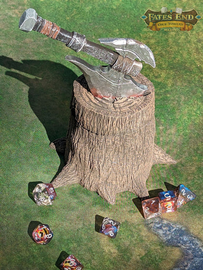 Barbarian Axe 3D Printed RPG Dice Box