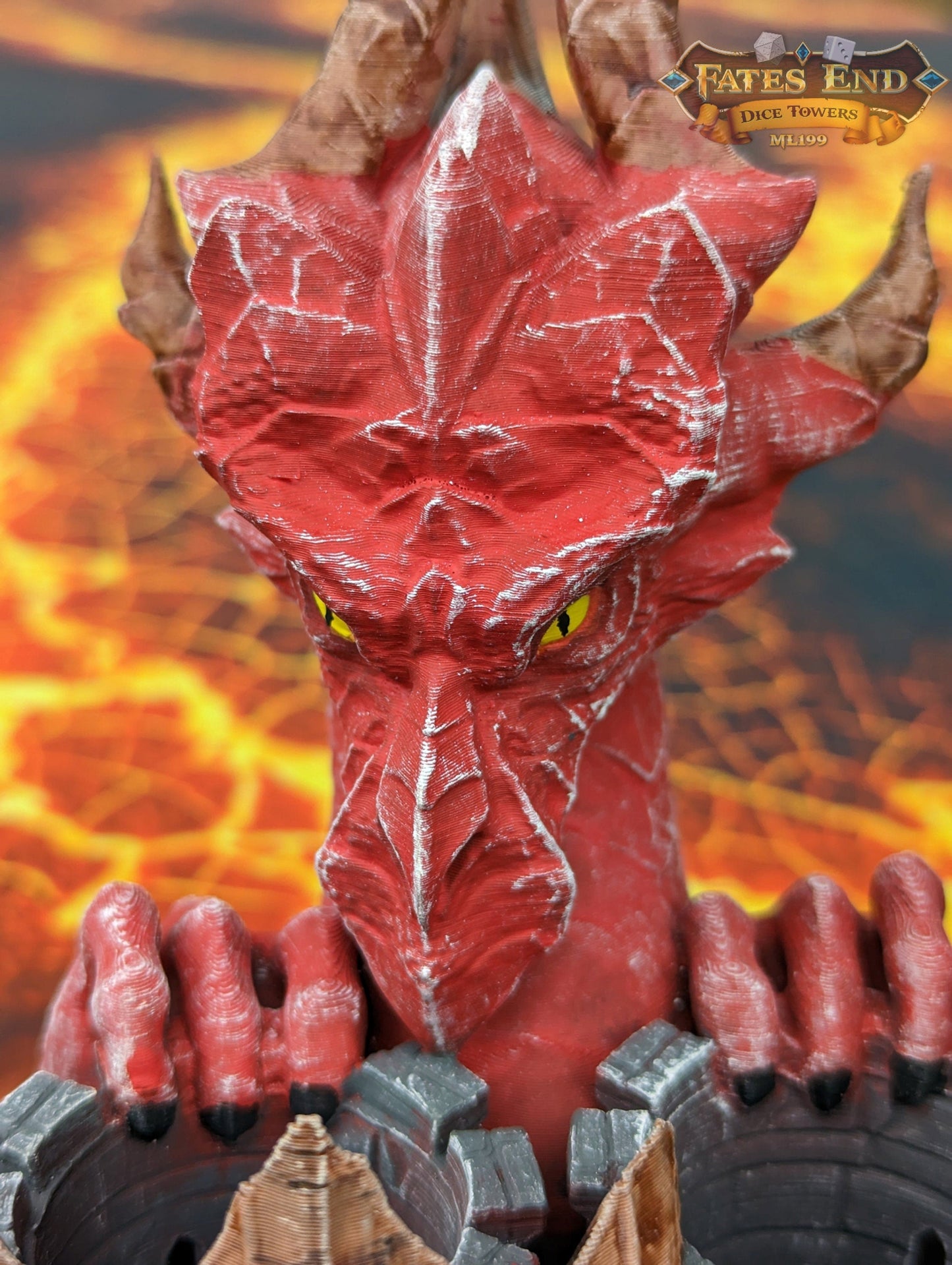 Dragon Paint Brush & Bottle Holder