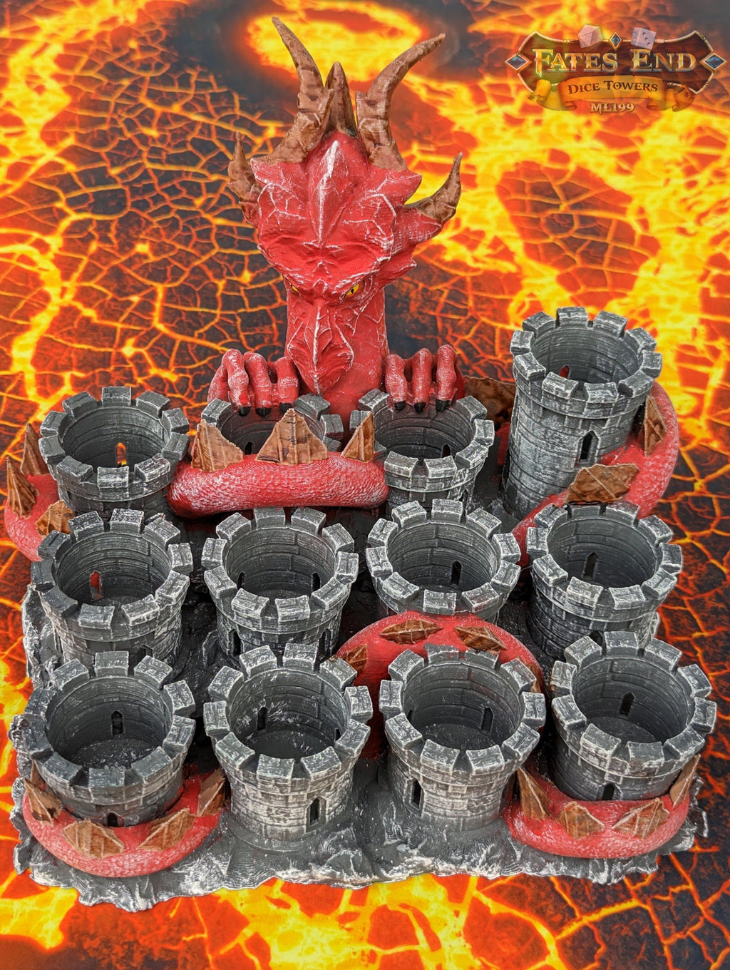 Dragon Paint Brush & Bottle Holder