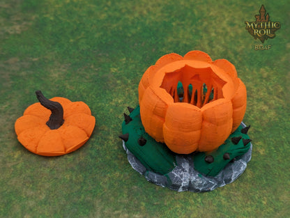 Pumpkin Jack O' Lantern 3D Printed Dice Jail