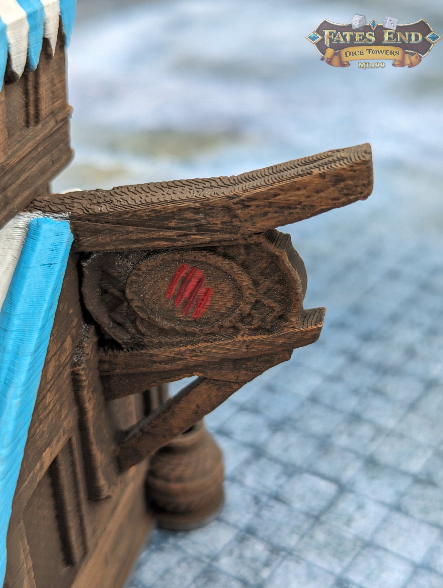 Catfolk-Tabaxi 3D Printed Dice Tower - Fate's End Collection