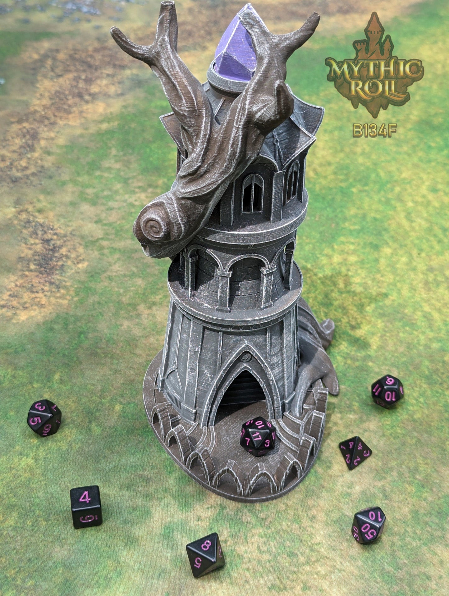 Tree of Life Druid 3D Printed Dice Tower