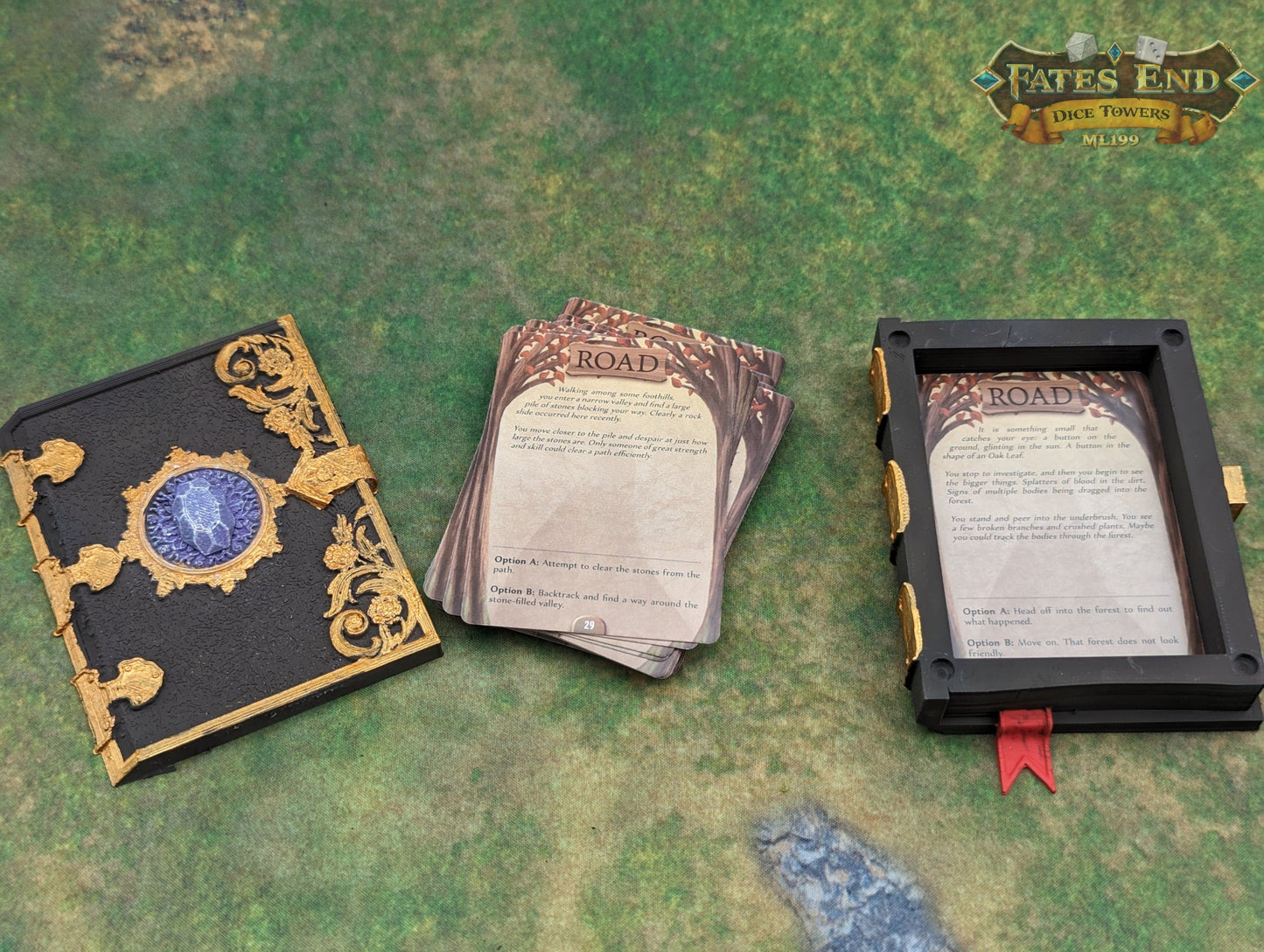 Magic Tome Card Holder-Dice Vault