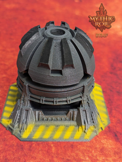 Space Pod 3D Printed Cyberpunk Dice Vault