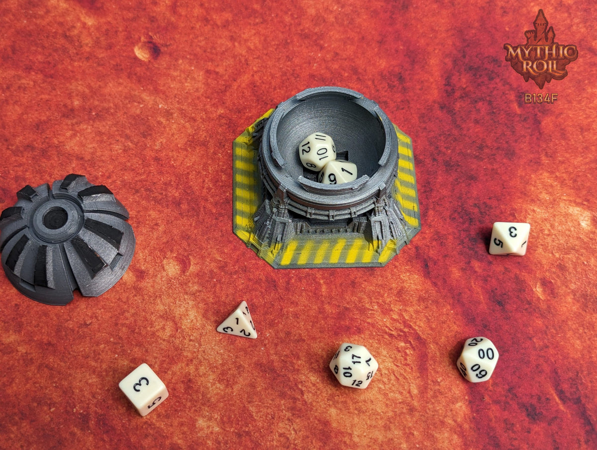 Space Pod 3D Printed Cyberpunk Dice Vault