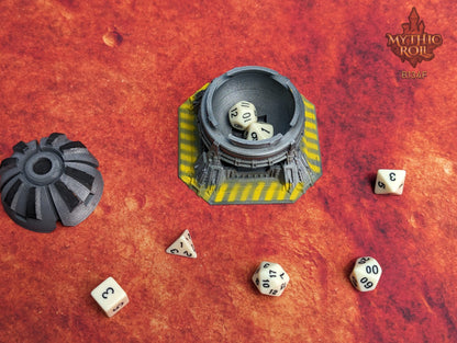 Space Pod 3D Printed Cyberpunk Dice Vault