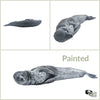 Leopard Seal Miniature - 1:48 scale for diorama, dollhouse, tabletop games, 3d printed / licensed from Animal Den Miniatures (1 animal)
