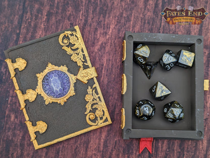 Magic Tome Card Holder-Dice Vault