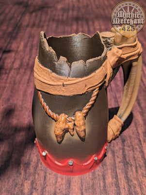 Barbarian Class 3D Printed Mythic Mug Stein | Tabletop RPG Gaming Cosplay - Dungeons and Dragon DnD D&D Wargaming | Drink Koozie Can Holder.