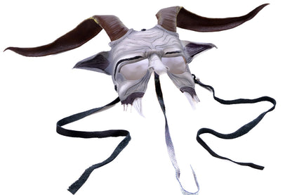 Krampus Handmade Genuine Leather Mask for Masquerade Cosplay or Halloween Costumes