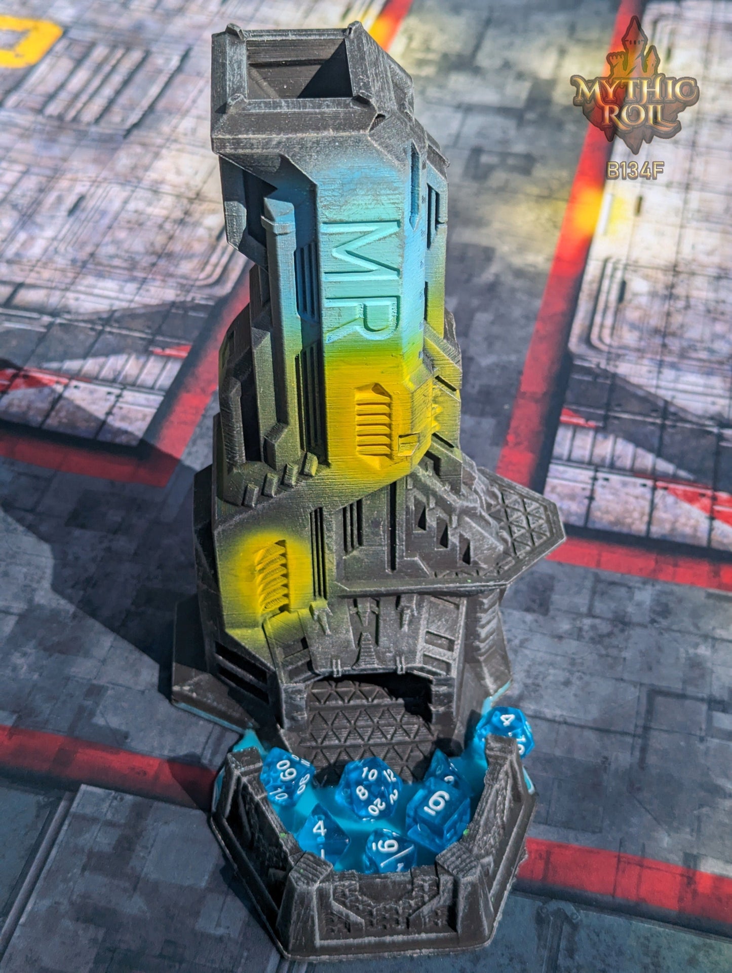 Cyberpunk-Control SciFi Dice Tower