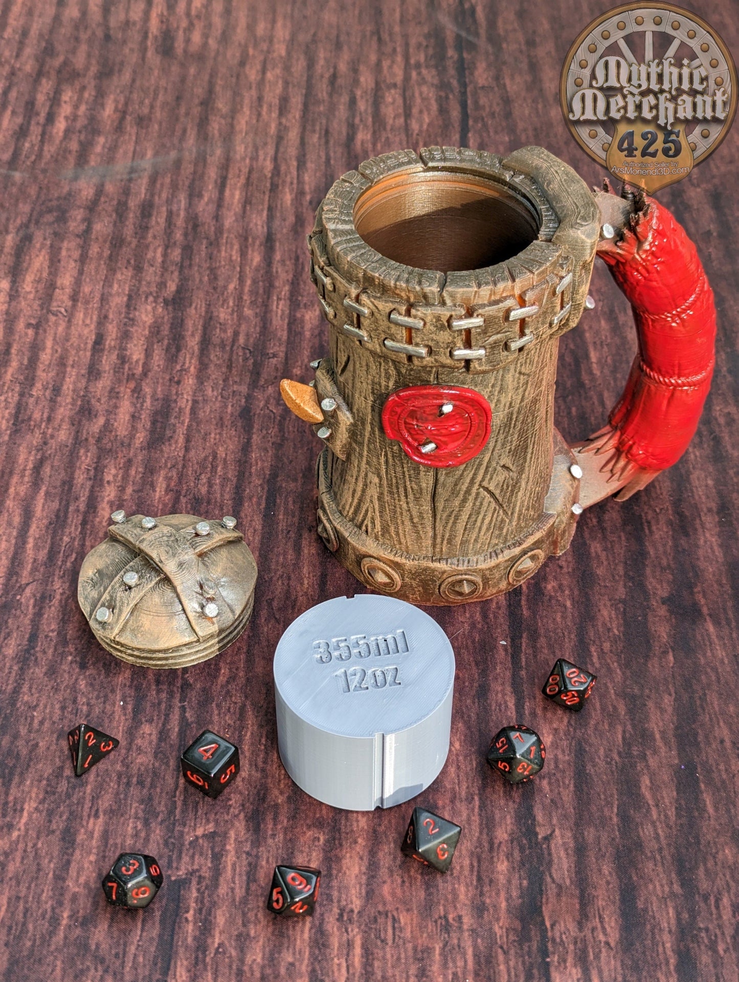 Half-Orc Mythic Mug Dice Vault & Can Holder