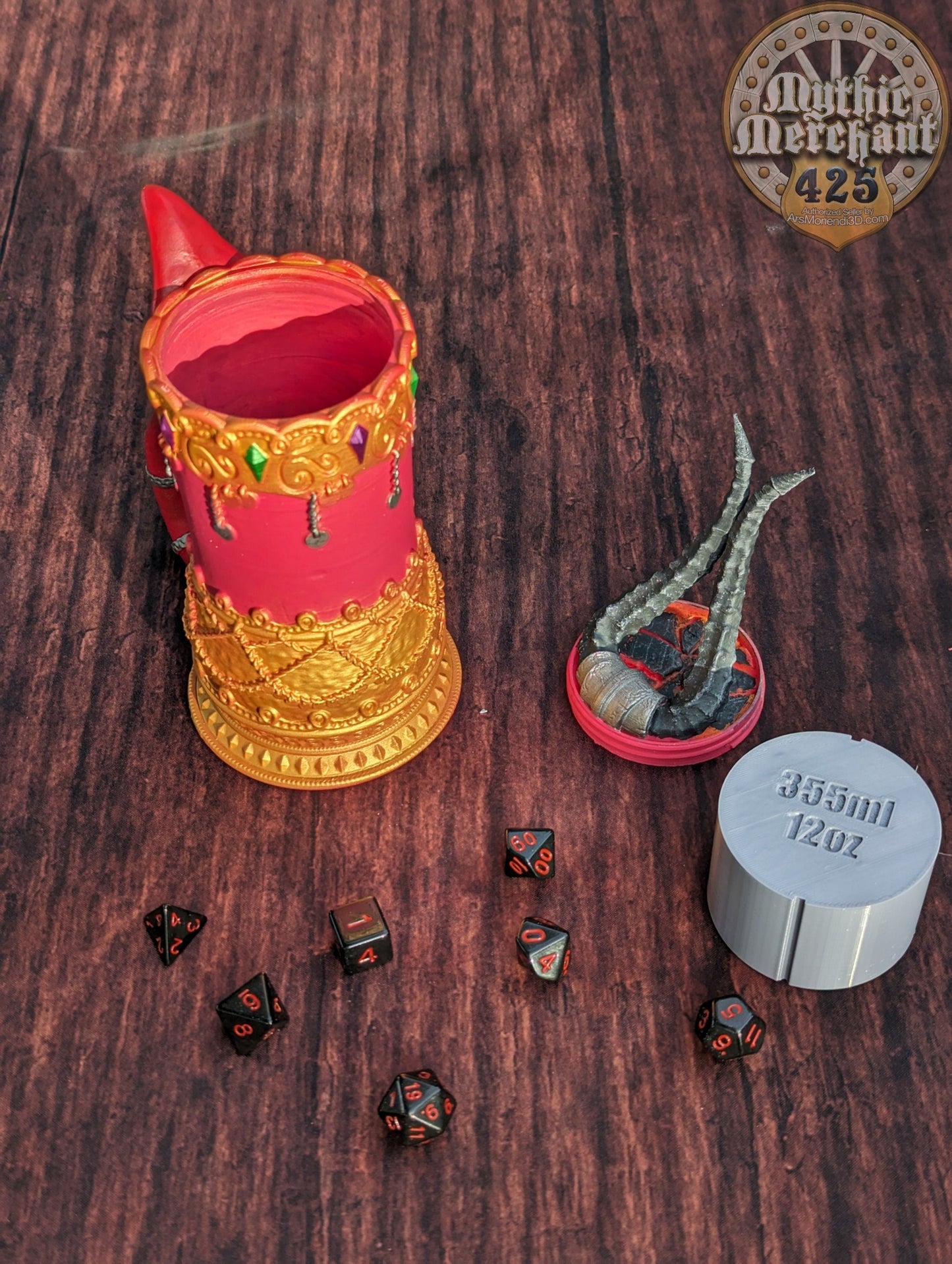 Demon-Blooded Tiefling 3D Printed Mythic Mug Stein