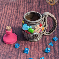 Halfling - Hobbit Hole 3D Printed Mythic Mug Dice Vault & Can Holder
