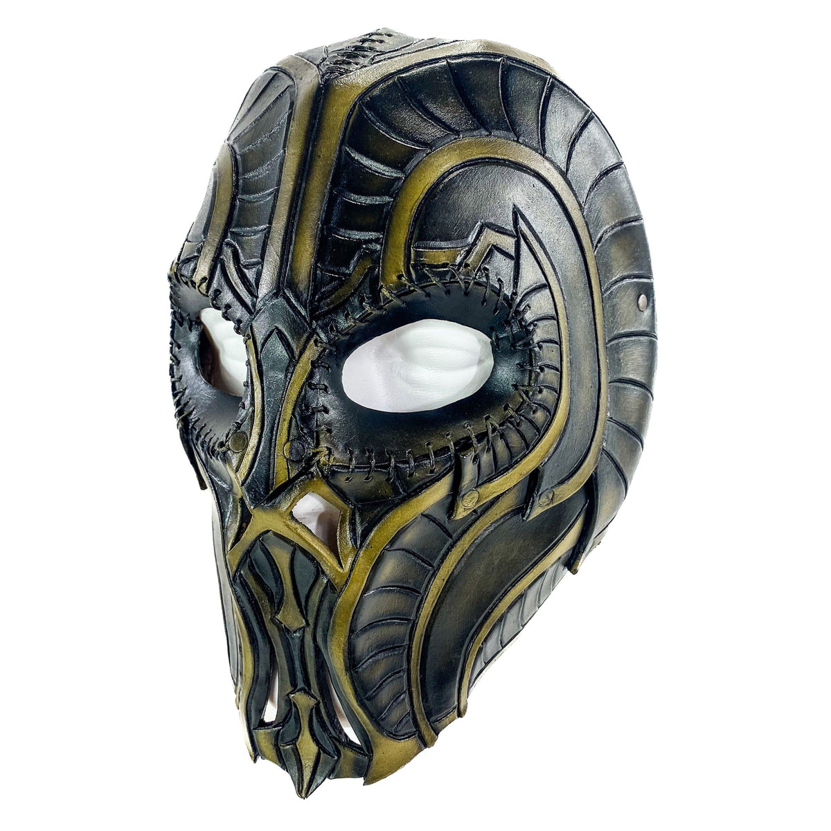 Handmade Genuine Leather Mask in Natural Colors