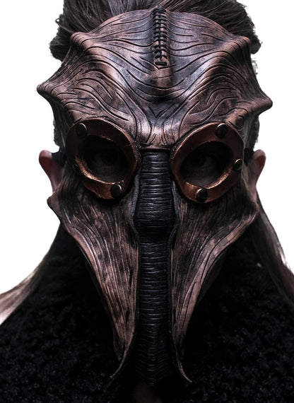 Steampunk Inspired Handmade Genuine Leather Mask in Brown