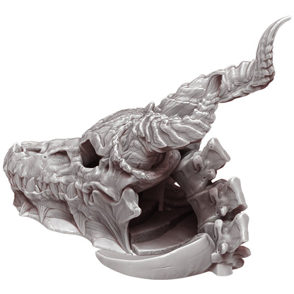 Dragon Skull 3D Printed Dice Tower