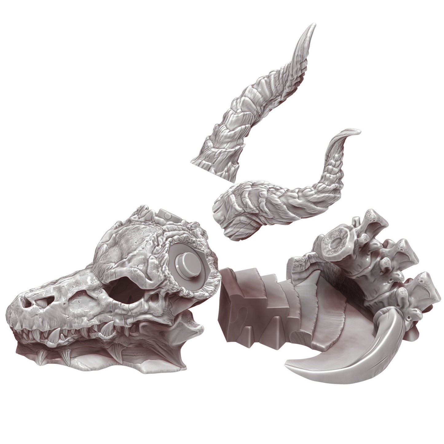 Dragon Skull 3D Printed Dice Tower
