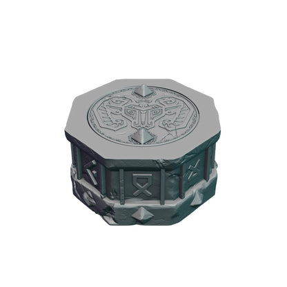 Dwarven 3D Printed Dice Storage Box
