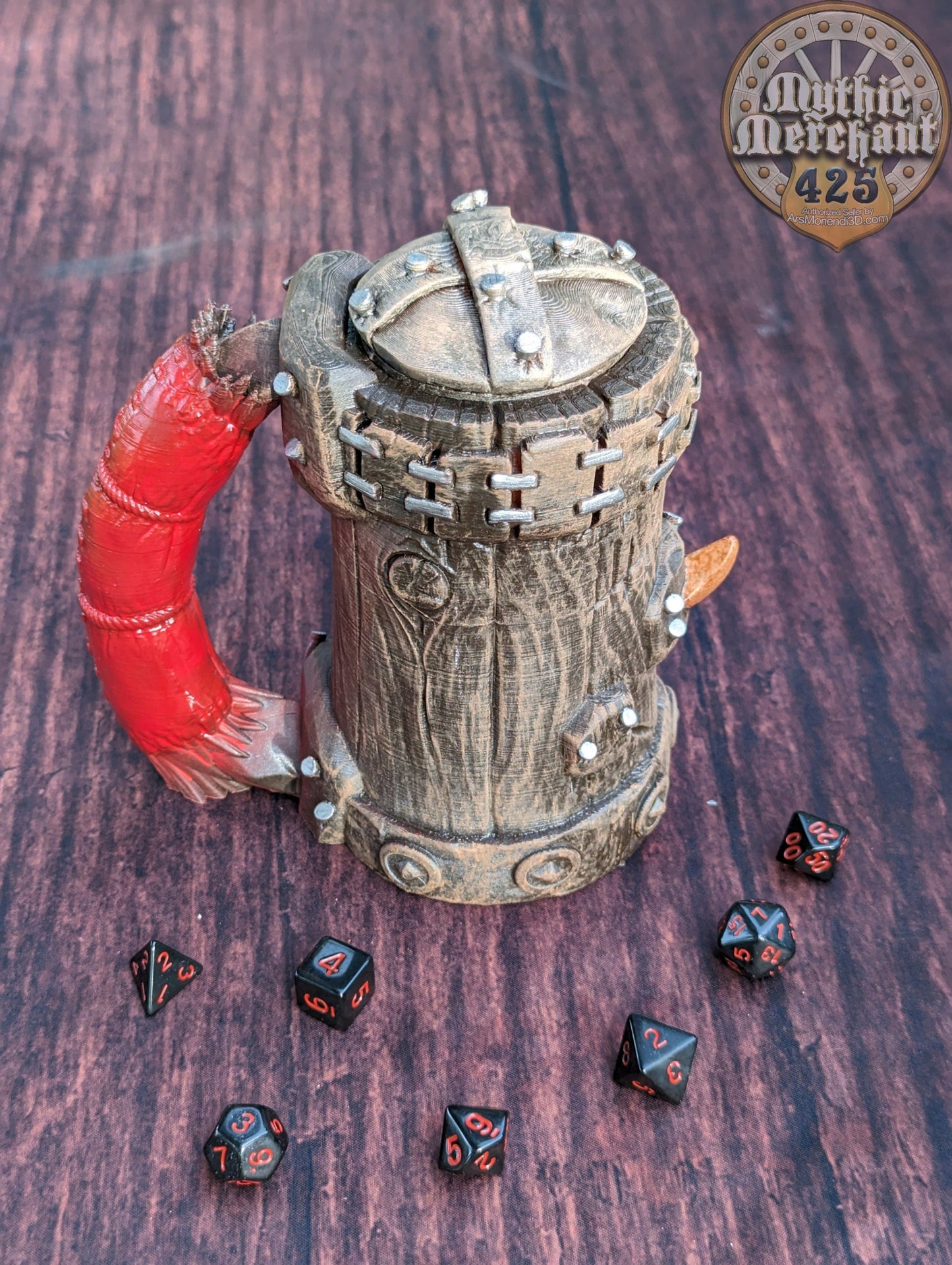 Half-Orc Mythic Mug Dice Vault & Can Holder