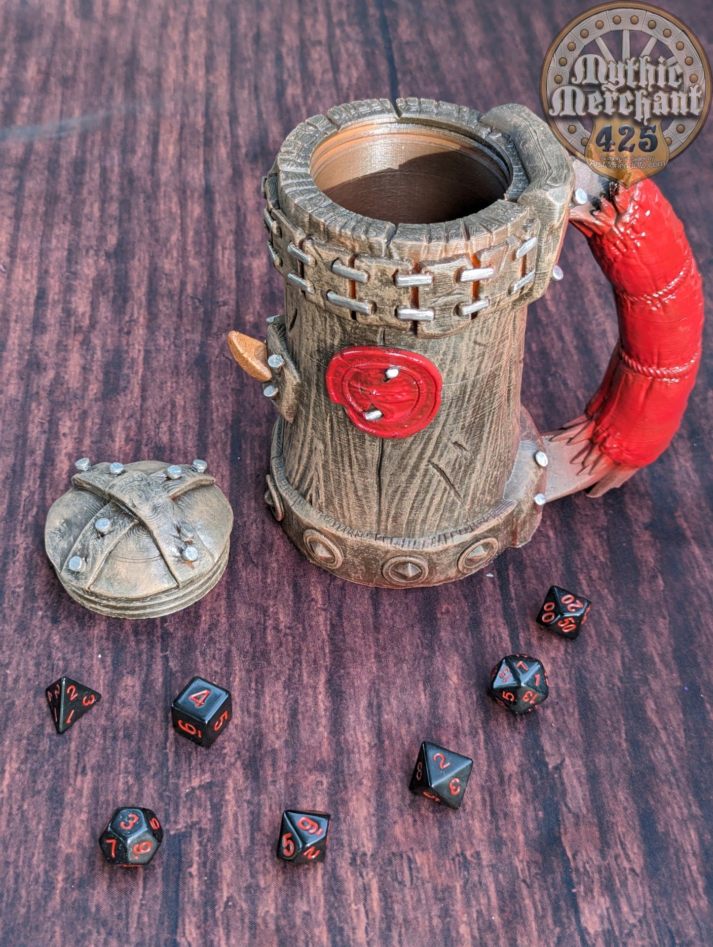 Half-Orc Mythic Mug Dice Vault & Can Holder