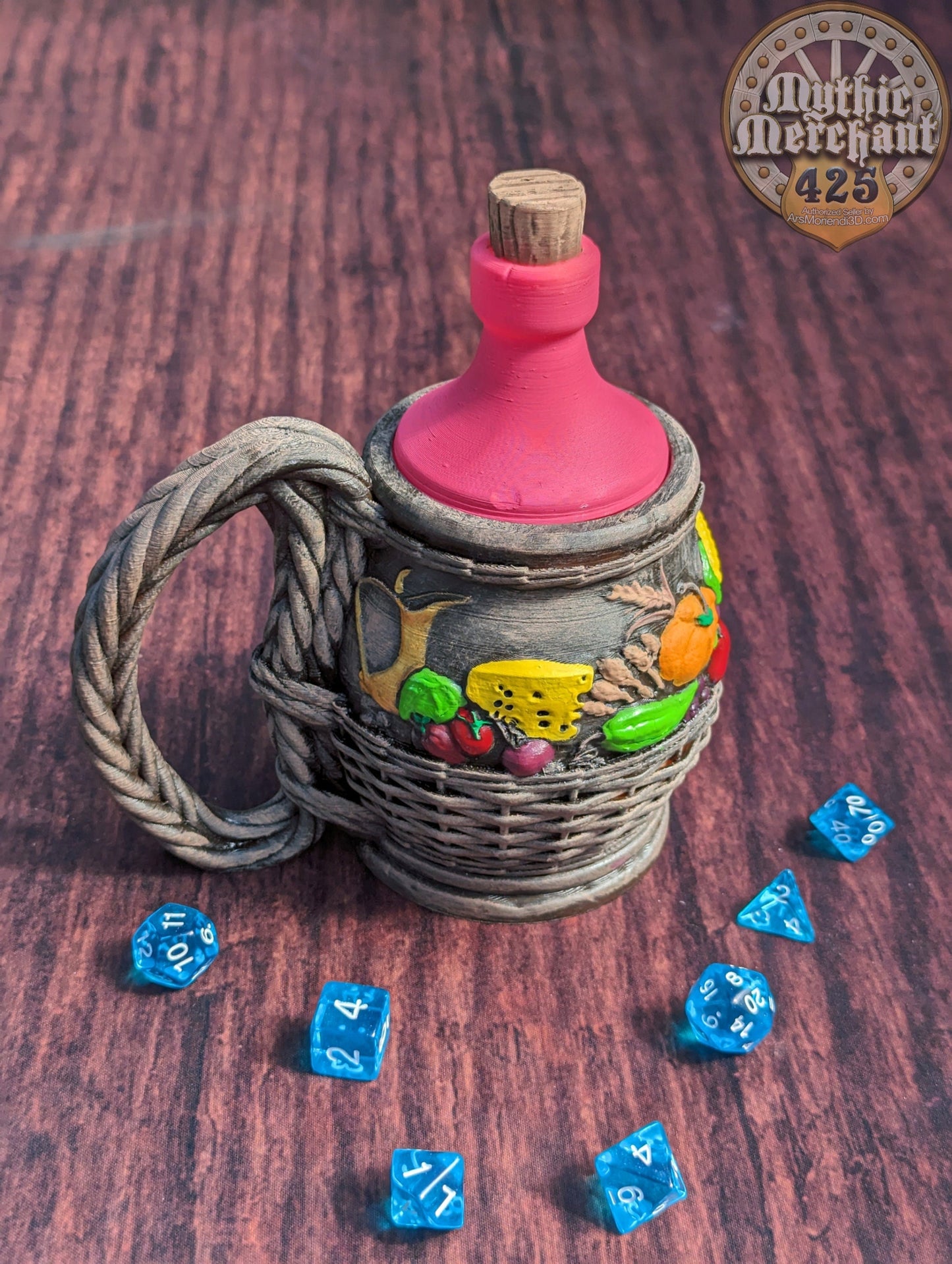 Halfling - Hobbit Hole 3D Printed Mythic Mug Dice Vault & Can Holder