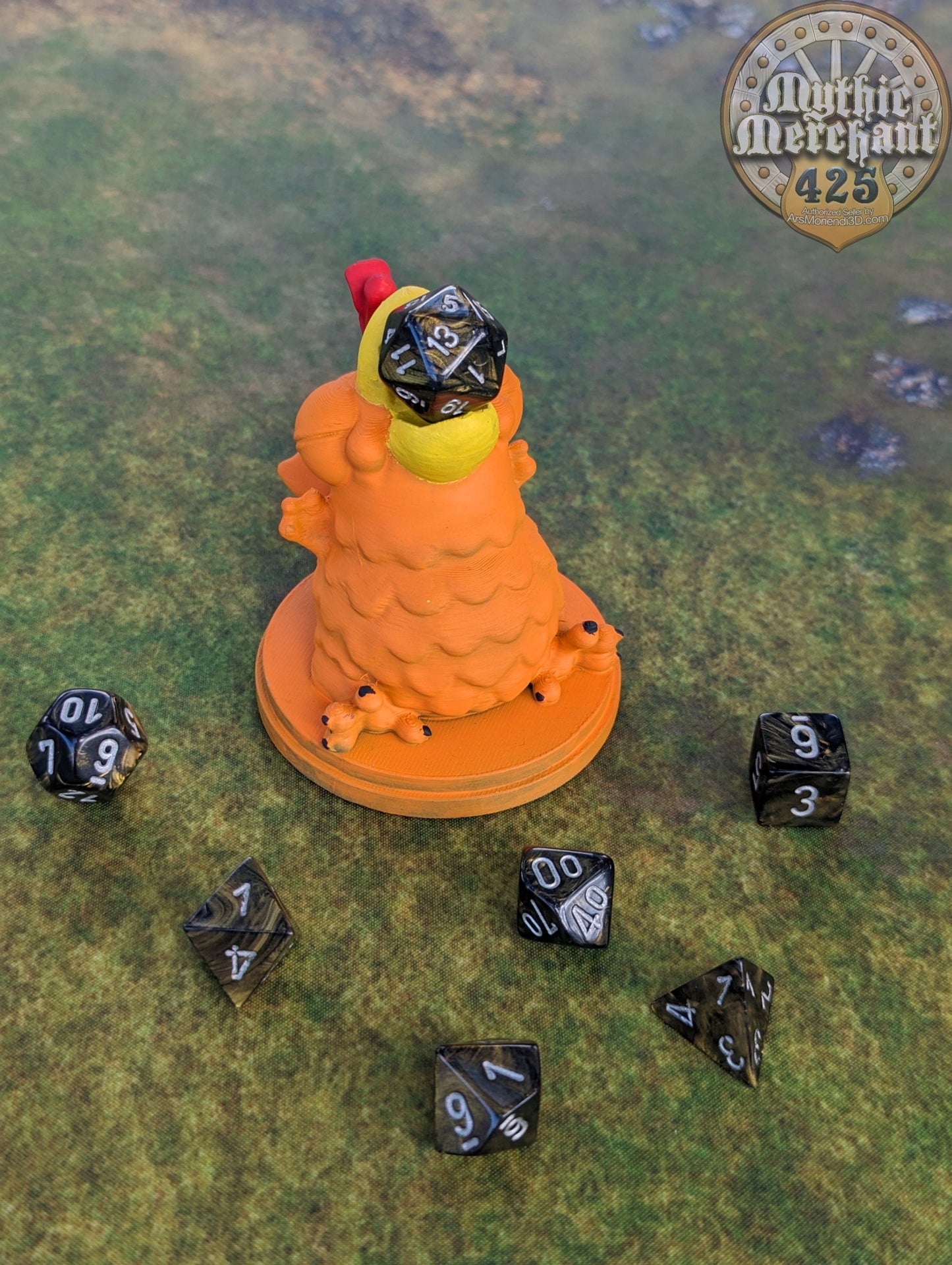 Baby Phoenix Toy 3D Printed Dice Guardian