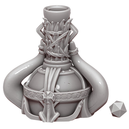 Frost Giant's Strength Potion 3D Printed Dice Jail