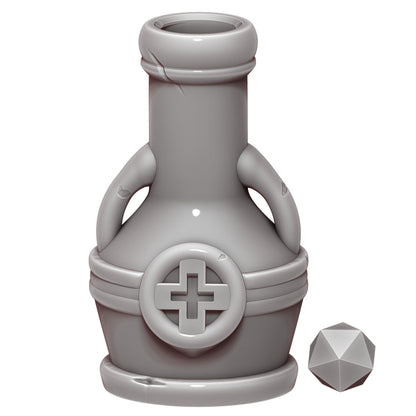 Health Potion 3D Printed Dice Jail