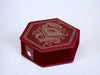Hexagonal Faux Leather Dice Vault