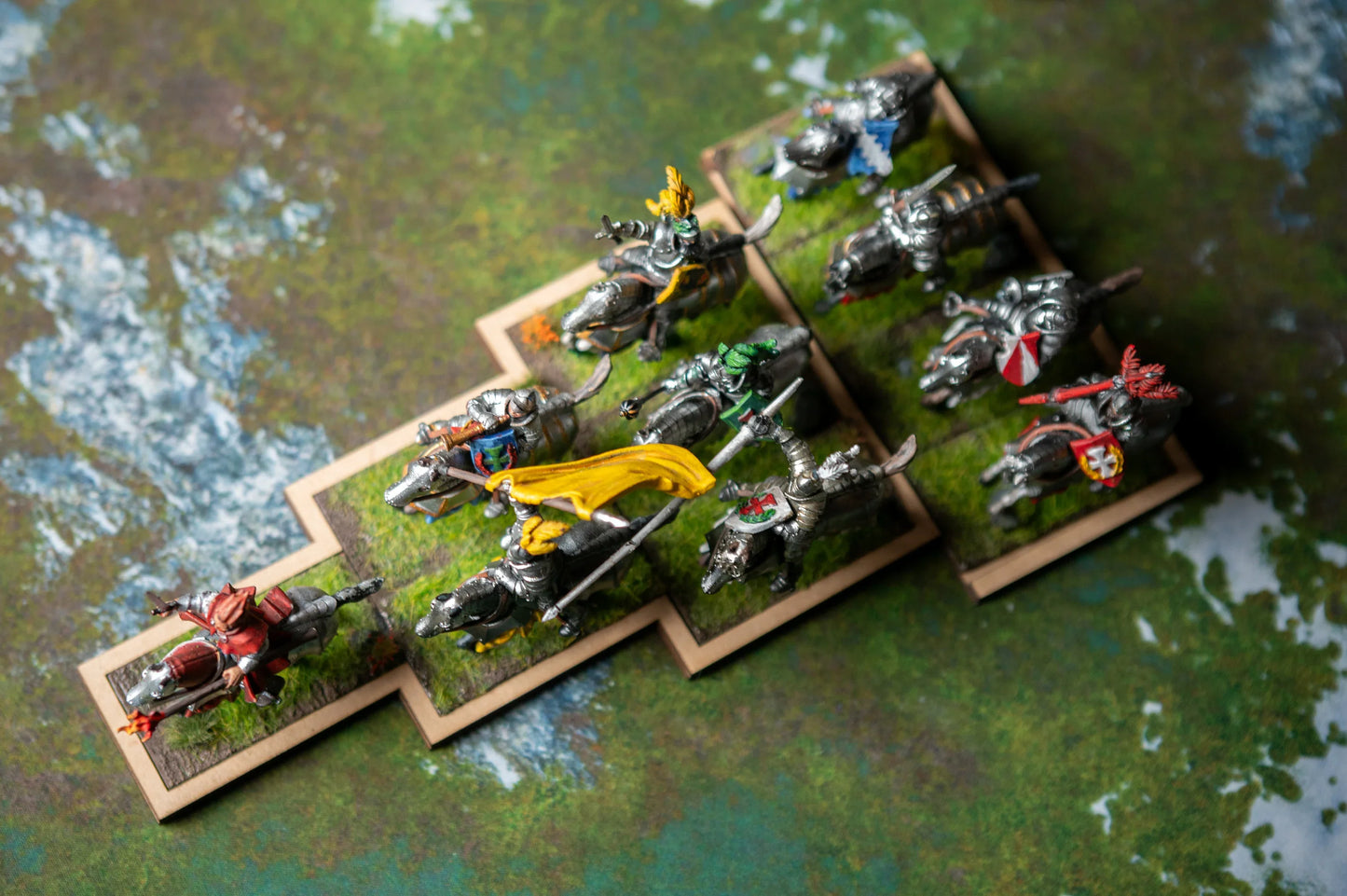 Pre-Magnetized Lance Movement Tray - Warhammer The Old World Cavalry Tray