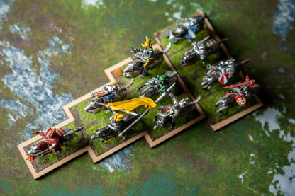 Pre-Magnetized Lance Movement Tray - Warhammer The Old World Cavalry Tray