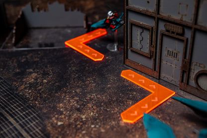 Deployment Zone Markers - Warhammer 40K Neon Acrylic Zone Markers Set