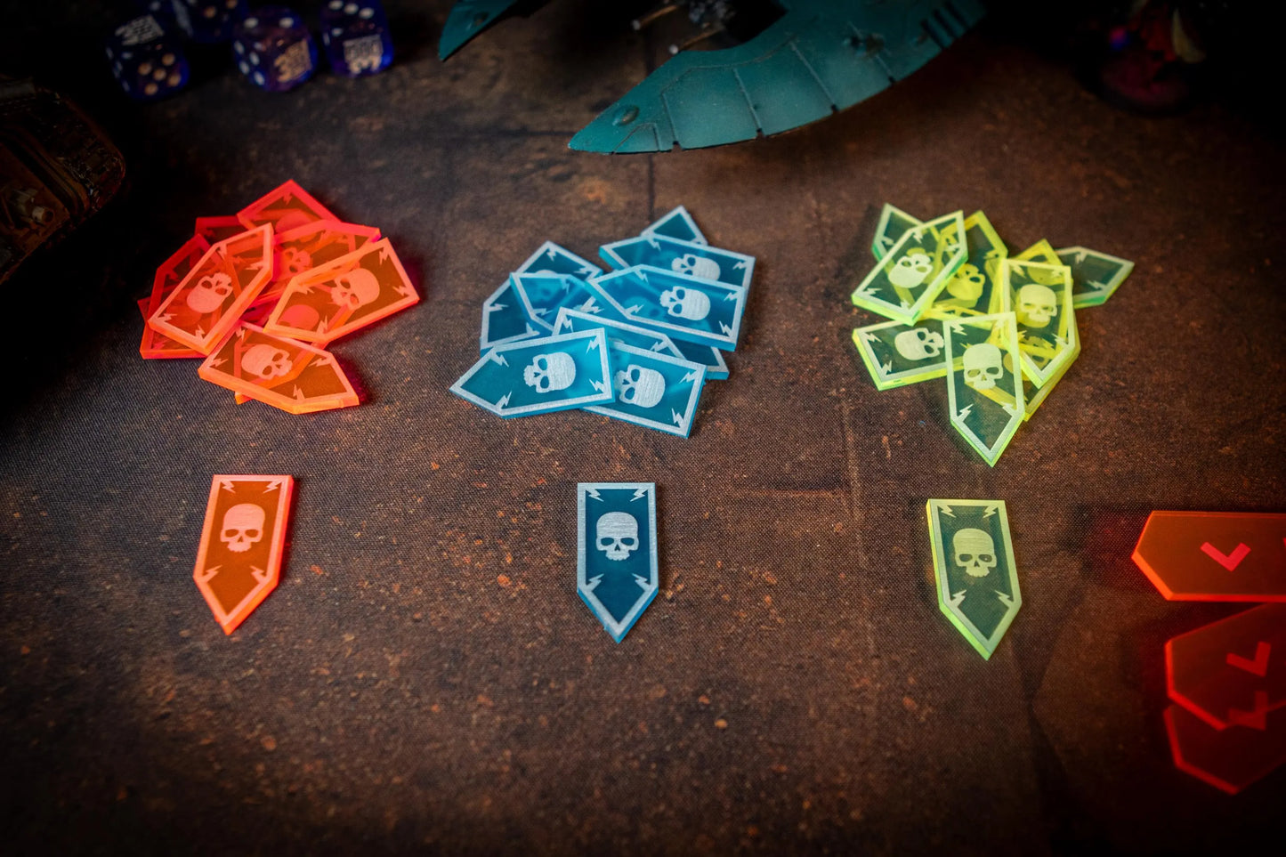 Battle Shock Tokens Set of 10 - Warhammer 40K 10th Edition Status Markers