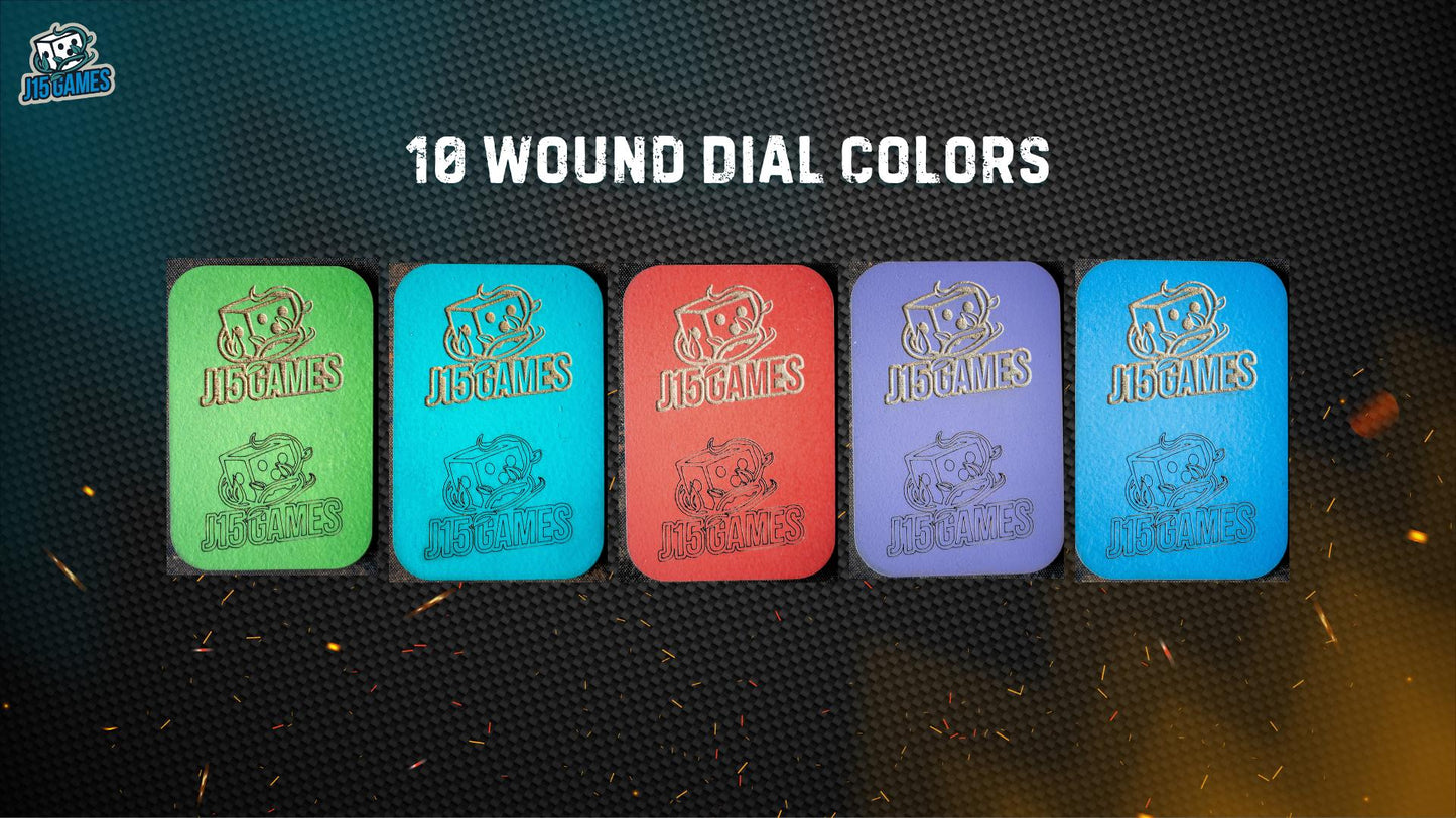 10 Wound or HP Dial Set of 5 - Universal Tracker for Warhammer 40K & TTRPGs