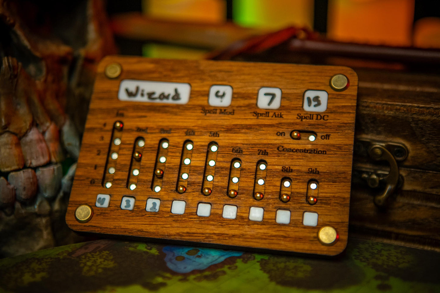Full Caster Spell Slot Tracker – D&D Wizard, Cleric & Druid Spell Tracker